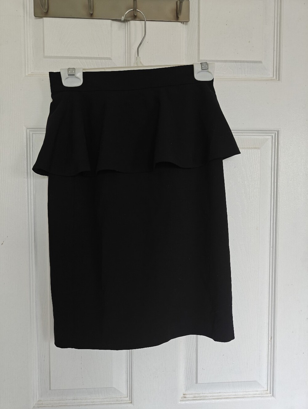 Jacob Classic Black Peplum Pencil Skirt, Size 0
